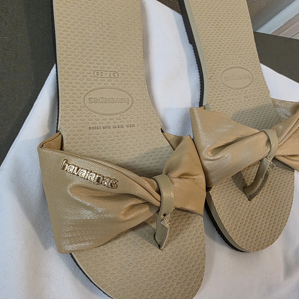 Havaianas Women's Beige Bow Sandals